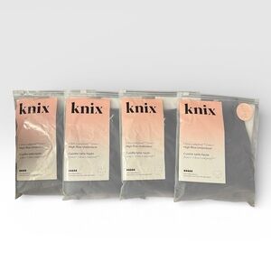 Lot of 4 Knix Ultra Leakproof Zones+ High Rise Underwear - Black Large
